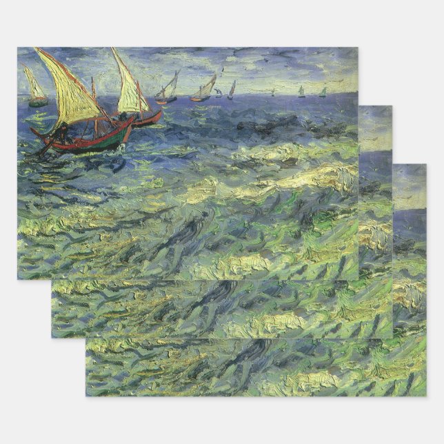 Vincent van Gogh - Seascape bei Saintes Maries Geschenkpapier Set (Set)