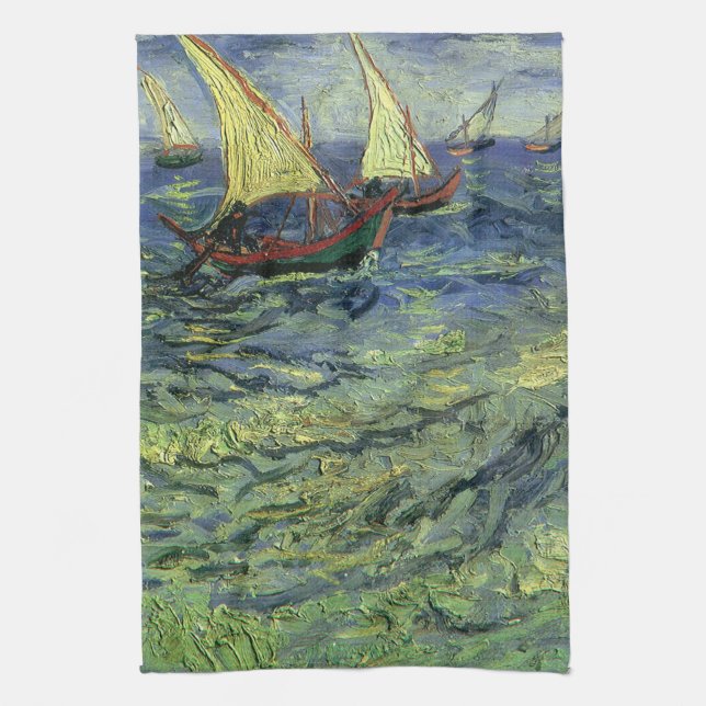 Vincent van Gogh - Seascape bei Saintes Maries Handtuch (Vertikal)