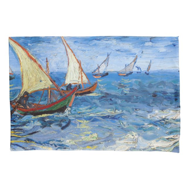 Vincent van Gogh - Seascape bei Saintes-Maries Kissenbezug (Vorderseite)