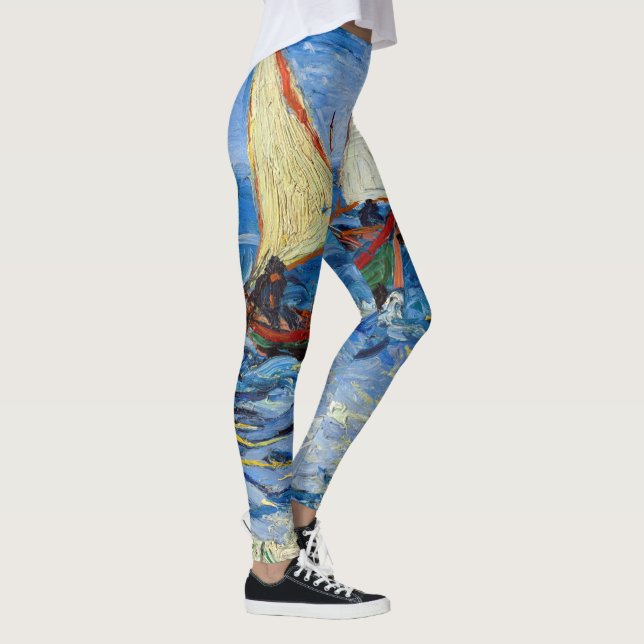 Vincent van Gogh - Seascape bei Saintes-Maries Leggings (Rechts)