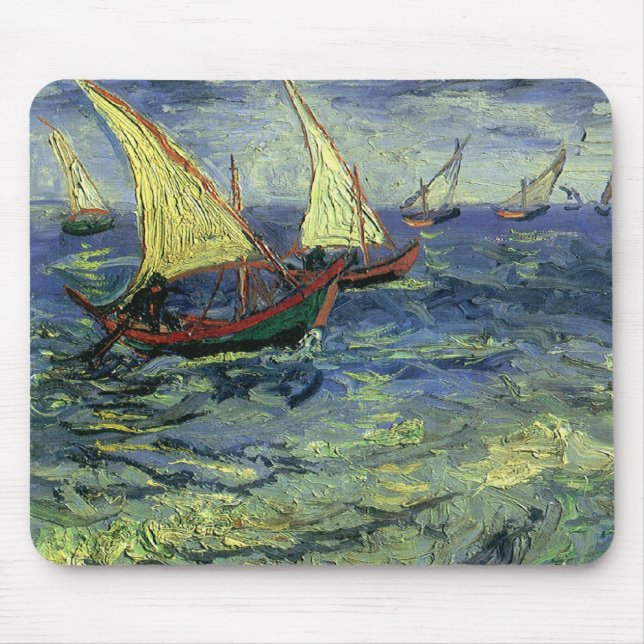 Vincent van Gogh - Seascape bei Saintes Maries Mousepad (Vorne)