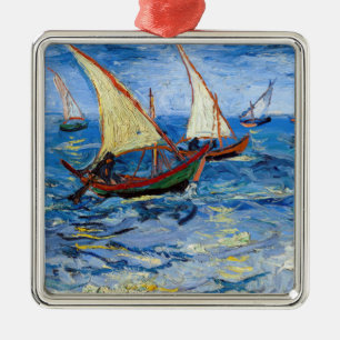 Vincent van Gogh - Seascape bei Saintes-Maries Ornament Aus Metall