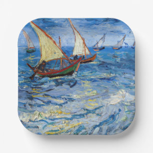 Vincent van Gogh - Seascape bei Saintes-Maries Pappteller