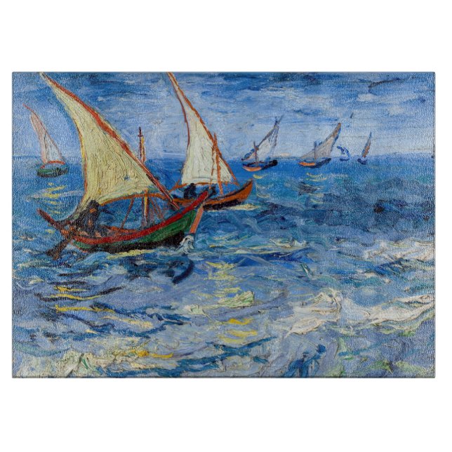 Vincent van Gogh - Seascape bei Saintes-Maries Schneidebrett (Vorderseite)