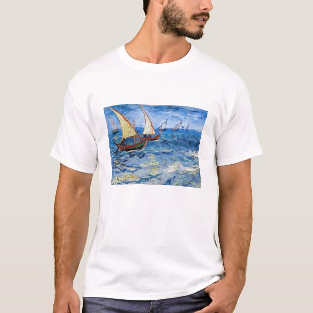 Vincent van Gogh - Seascape bei Saintes-Maries T-Shirt (Vorderseite)