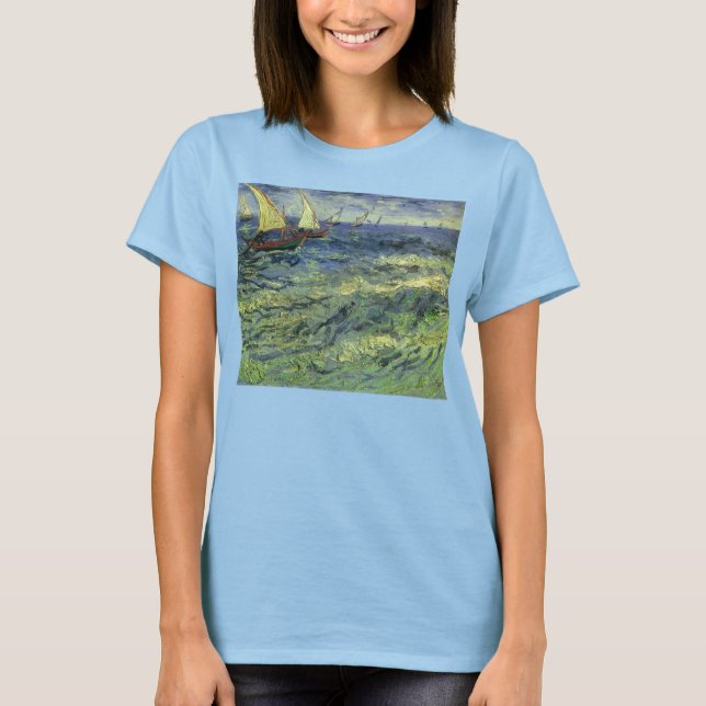 Vincent van Gogh - Seascape bei Saintes Maries T-Shirt (Vorderseite)