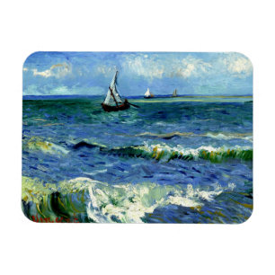 Vincent van Gogh - Seascape, Fine Art Malerei Magnet