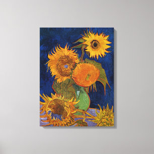 Vincent van Gogh Sechs Sonnenblumen KunstgalerieHD Leinwanddruck