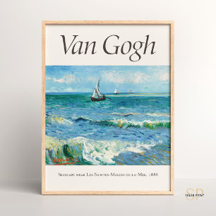 Vincent van Gogh Seelandschaft bei Les Saintes Mar Poster