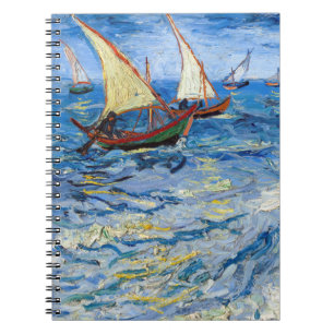 Vincent van Gogh - Seelandschaft bei Saintes-Marie Notizblock