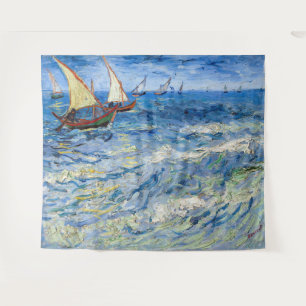 Vincent van Gogh - Seelandschaft bei Saintes-Marie Wandteppich