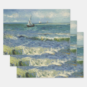 Vincent van Gogh - Seelandschaft in der Nähe von S Geschenkpapier Set