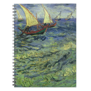 Vincent van Gogh - Seestück bei Saintes Maries Notizblock