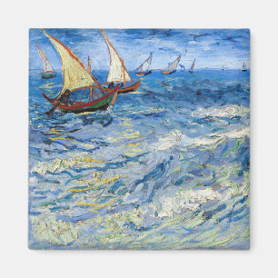 Vincent van Gogh - Seestück in Saintes-Maries Magnet