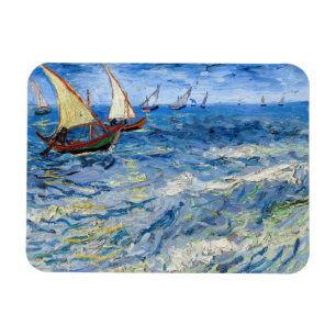 Vincent van Gogh - Seestück in Saintes-Maries Magnet
