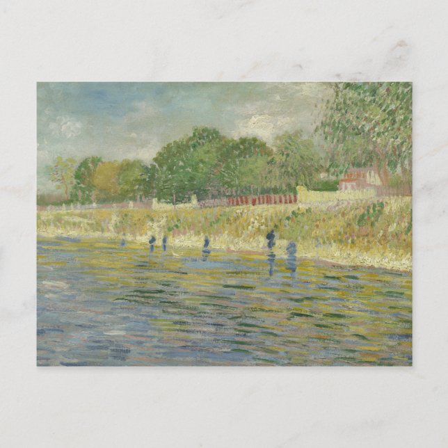 Vincent van Gogh - Seine-Bank Postkarte (Vorderseite)
