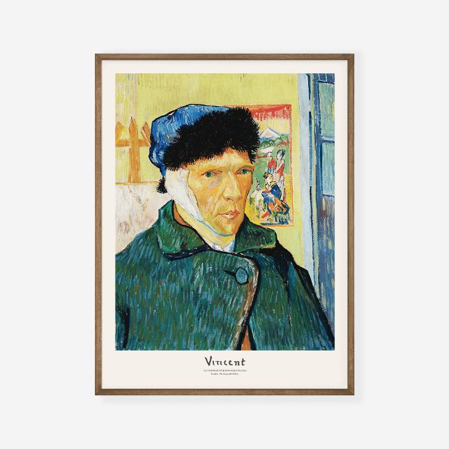 Vincent Van Gogh selbst-Portrait Bandaged Ear Art Poster (Von Creator hochgeladen)