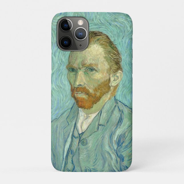 Vincent Van Gogh selbst Portrait Blue Background Case-Mate iPhone Hülle (Rückseite)