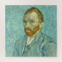 Vincent Van Gogh selbst Portrait Blue Background