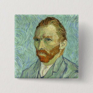 Vincent Van Gogh selbst Portrait Fine Art Malerei Button