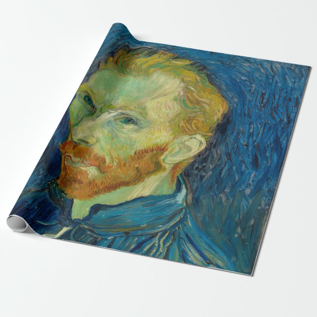 Vincent Van Gogh selbst Portrait mit Palette Art Geschenkpapier (Ungerollt)
