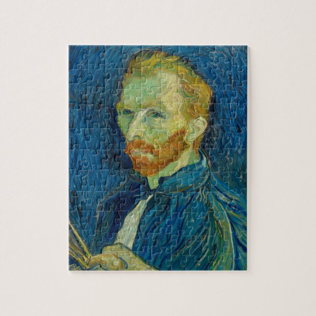 Vincent Van Gogh selbst Portrait mit Palette Art Puzzle (Vertikal)