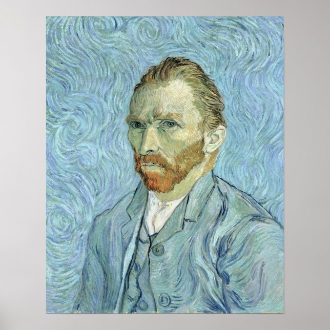 Vincent van Gogh | Selbstportrait, 1889 Poster (Vorne)
