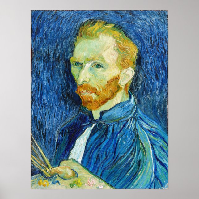 Vincent van Gogh: Selbstportrait (August 1889) Poster (Vorne)