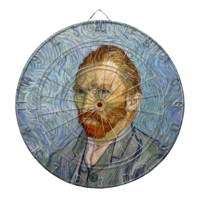Vincent Van Gogh - Selbstportrait Dartscheibe (vorne)