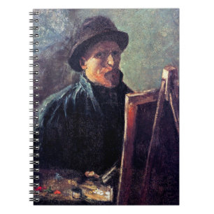 Vincent Van Gogh - Selbstportrait Dunkler Filzhut Notizblock
