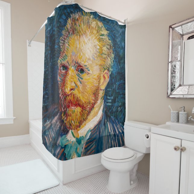 Vincent Van Gogh - Selbstportrait Duschvorhang (Beispiel)