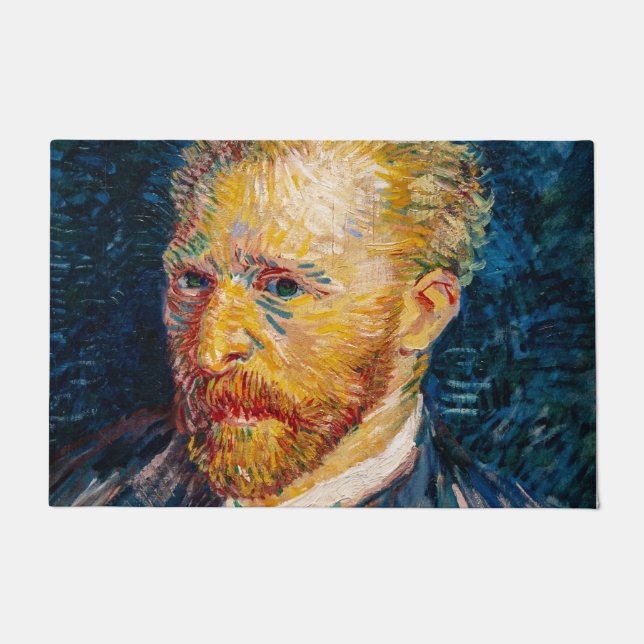 Vincent Van Gogh - Selbstportrait Fußmatte (Vorderseite)