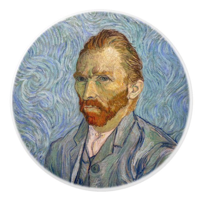 Vincent Van Gogh - Selbstportrait Keramikknauf (Vorderseite)