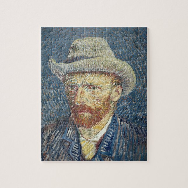 Vincent van Gogh | Selbstportrait mit Filzhut Puzzle (Vertikal)