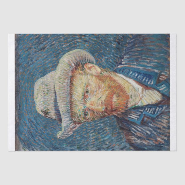 Vincent van Gogh | Selbstportrait mit Filzhut Seidenpapier (Vorderseite)