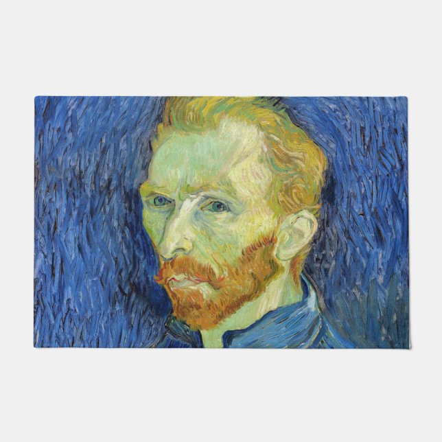Vincent van Gogh - Selbstportrait mit Palette Fußmatte (Vorderseite)
