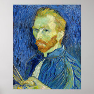 Vincent van Gogh - Selbstportrait mit Palette Poster