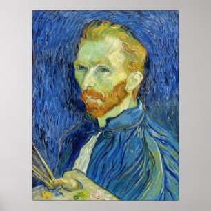 Vincent van Gogh - Selbstportrait mit Palette Poster
