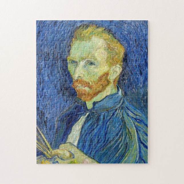 Vincent van Gogh - Selbstportrait mit Palette Puzzle (Vertikal)