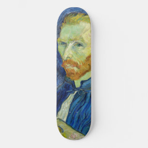 Vincent van Gogh - Selbstportrait mit Palette Skateboard