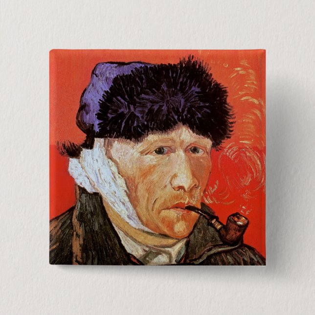 Vincent Van Gogh - Selbstportrait mit verbanntem O Button (Vorderseite)