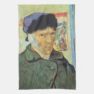 Vincent van Gogh - Selbstportrait mit verbanntem O Geschirrtuch