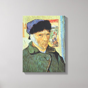 Vincent van Gogh - Selbstportrait mit verbanntem O Leinwanddruck
