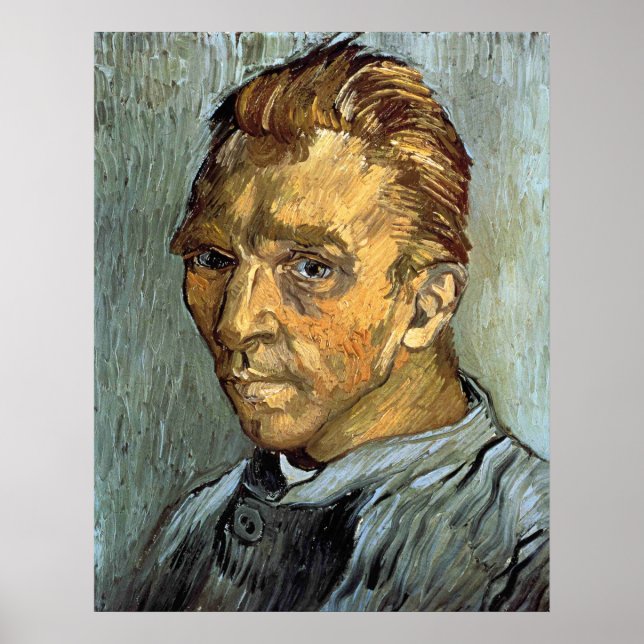 VINCENT VAN GOGH - Selbstportrait ohne Bart Poster (Vorne)
