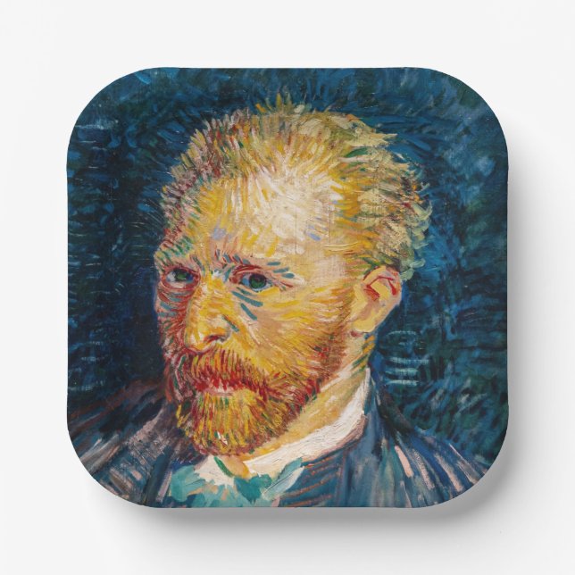 Vincent Van Gogh - Selbstportrait Pappteller (Vorderseite)