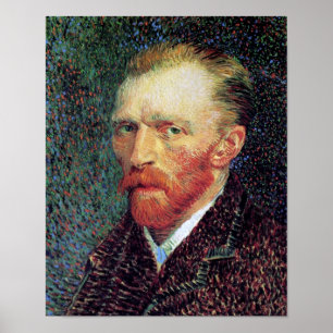 Vincent Van Gogh - Selbstportrait Pointillism Styl Poster
