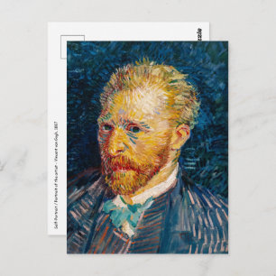 Vincent Van Gogh - Selbstportrait Postkarte