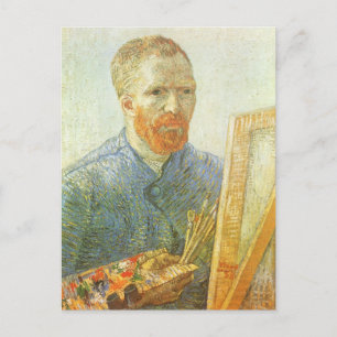 Vincent van Gogh - Selbstportrait vor Easel Postkarte
