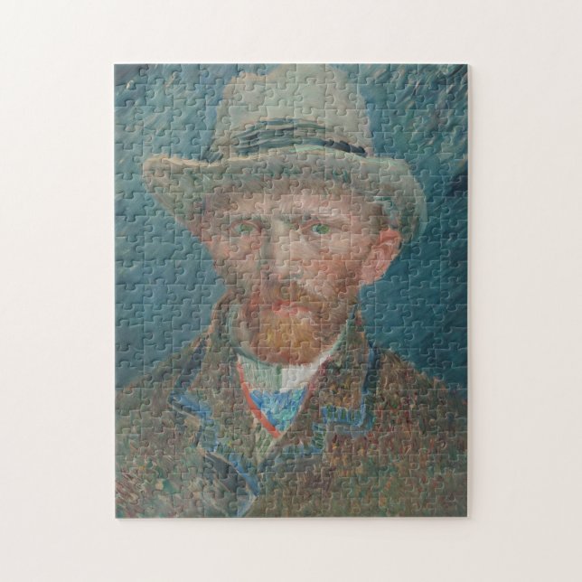 Vincent van Gogh, Selbstporträt 1887 - Fine Art Puzzle (Vertikal)