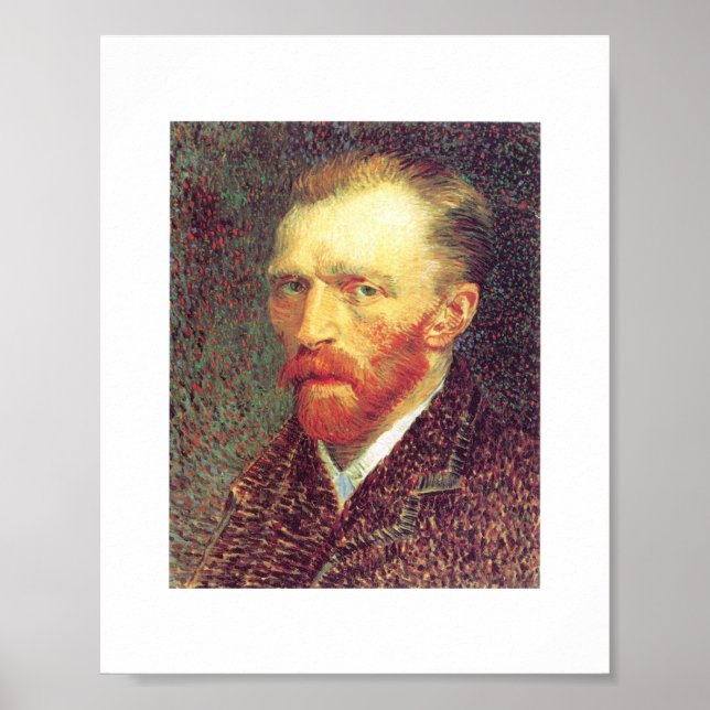 Vincent van Gogh - Selbstporträt 1887 Poster (Vorne)